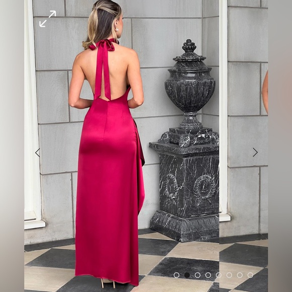 Babyboo Collette Maxi Dress - Burgundy XS - Picture 2 of 3